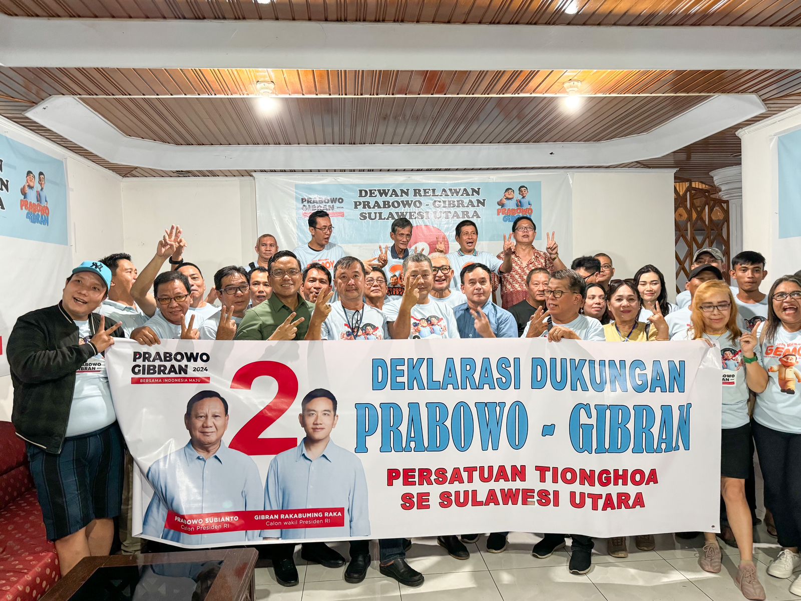 Persatuan Tionghoa Sulawesi Utara Komit Menangkan Prabowo-Gibran