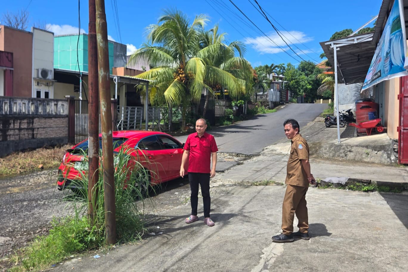 Kawal Aspirasi Masyarakat, Reza Rumambi Survei Lokasi Perbaikan Jalan