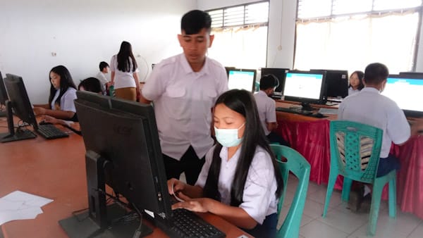 Puluhan Siswa SMPN 2 Kakas Gladi Bersih Persiapan ANBK 2022