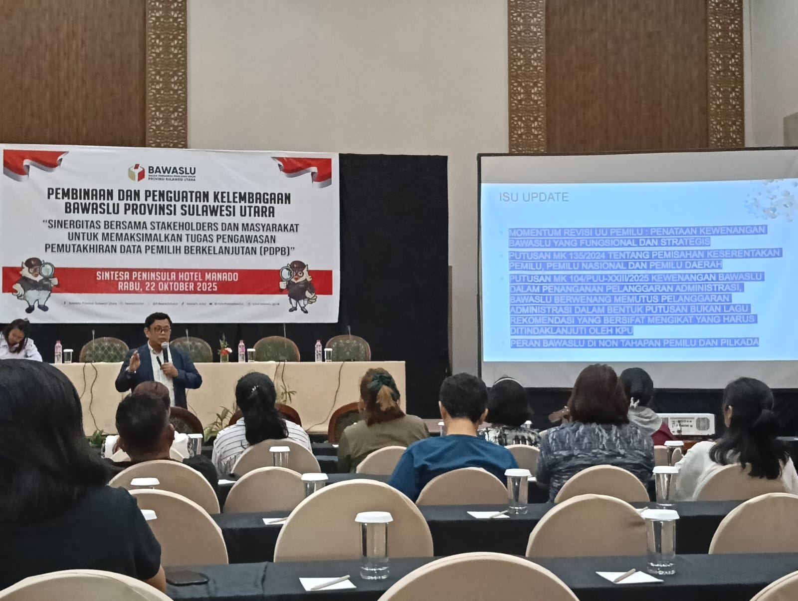 Pemilu Nasional dan Lokal Dibahas Bawaslu Sulut
